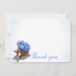 Hydrangea Flat Card-Tack i Seashore Tack Kort