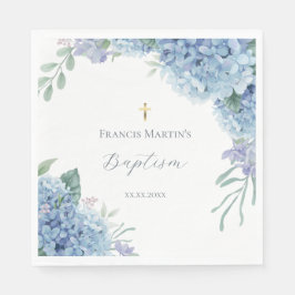 Hydrangea floral  Baptism Pappersservett