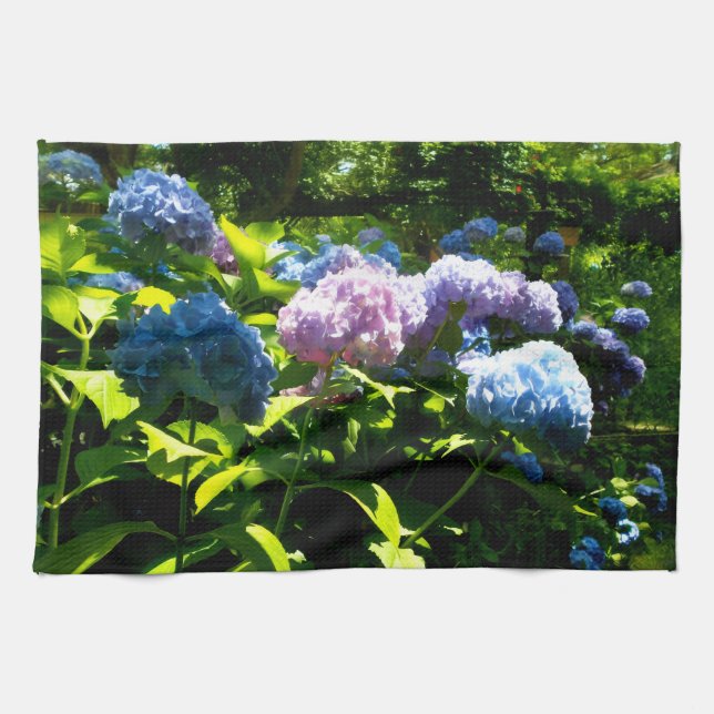 Hydrangea Flower Garden Kitchen Towel Kökshandduk (Horisontell)