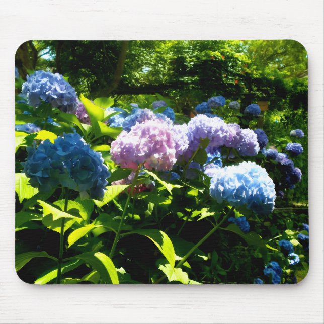 Hydrangea Flower Gel Mouse Pad Musmatta (Framsidan)