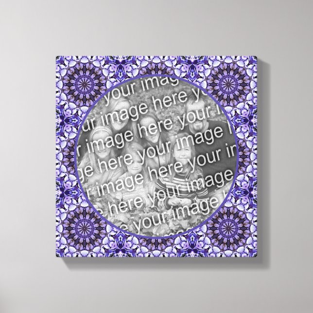 Hydrangea Flower Petal Abstrakt Lägg till ditt ege Canvastryck (Framsida)