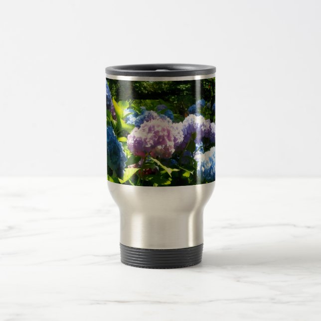 Hydrangea Flower Travel Mug Resemugg (Center)