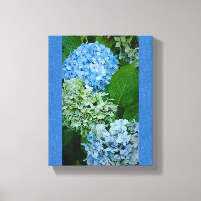 Hydrangea Flowers Canvastryck (Framsida)