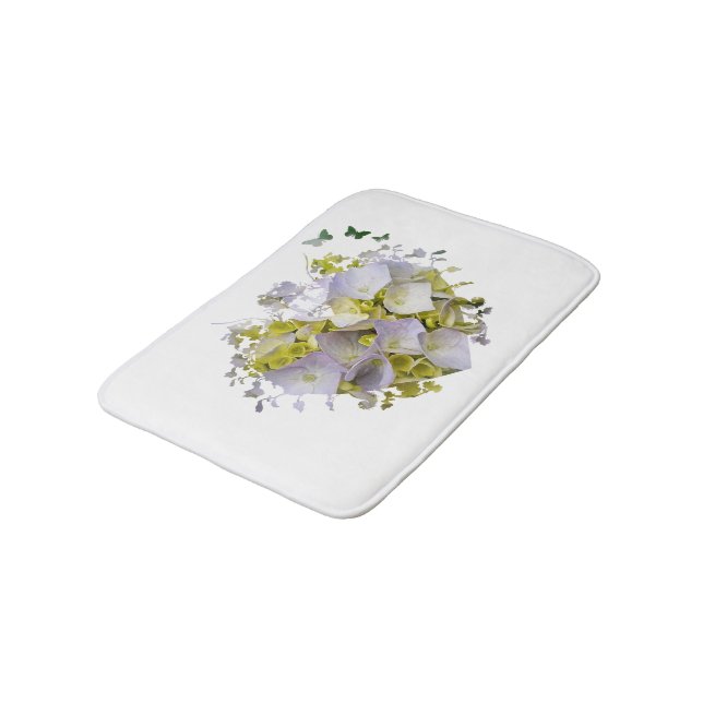 Hydrangea Flowers in Victorian Die cut Heart Badrumsmatta (Vinklad)