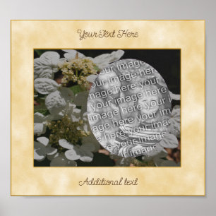 Hydrangea Flowers Lägg till din fotoPersonlig Poster