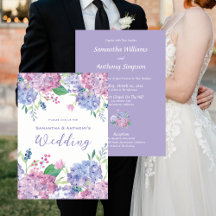 Hydrangea Flowers, Mjuk Lila, Blue, Bröllop