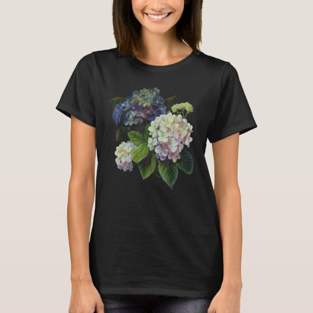Hydrangea Flowers T Shirt (Framsida)
