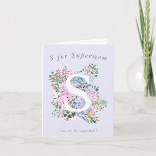 Hydrangea för supermamma Mors dag Card Kort