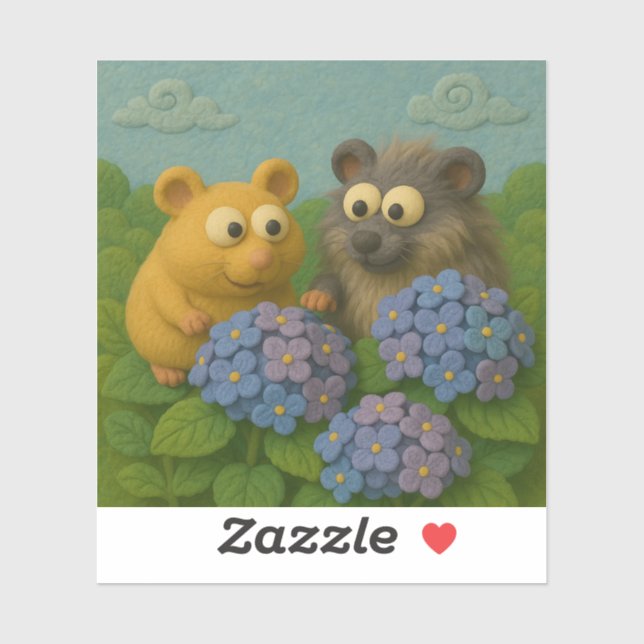 Hydrangea Friends Sticker Klistermärken (Ark)