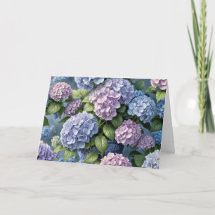 Hydrangea Garden Birthday Kort