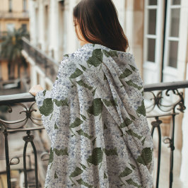 Hydrangea Garden Monogram  Fleecefilt