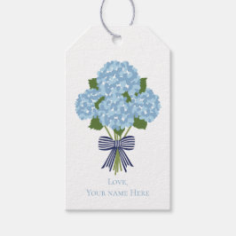 Hydrangea Gift Märkre, Anpassningsbar Blue Grandmi Presentetikett