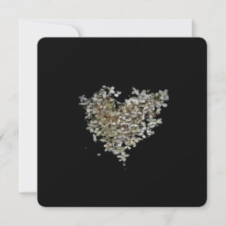 Hydrangea Heart Botaniska Notkort Anteckningskort