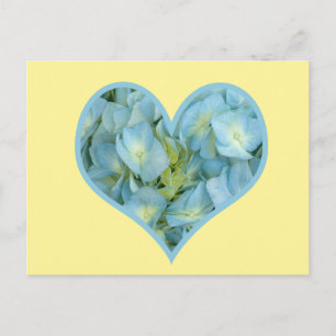 Hydrangea Heart Vykort