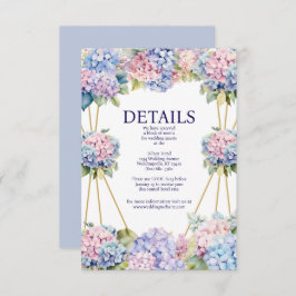 Hydrangea-informationskort Tilläggskort