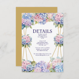 Hydrangea-informationskort Tilläggskort