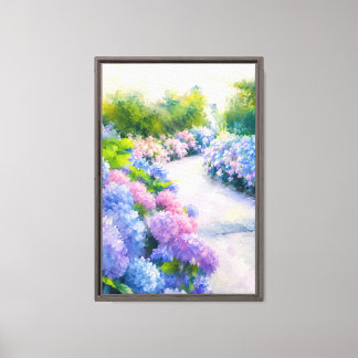 Hydrangea Lane Canvastryck
