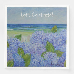 Hydrangea Låt oss Celebrate Pappersservett