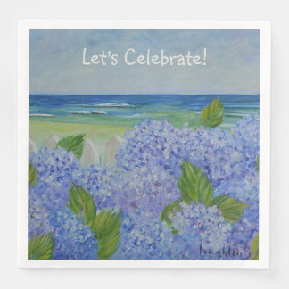 Hydrangea Låt oss Celebrate Pappersservett