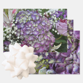 Hydrangea Lila Botanisk Blommigt Fotografisk fotog