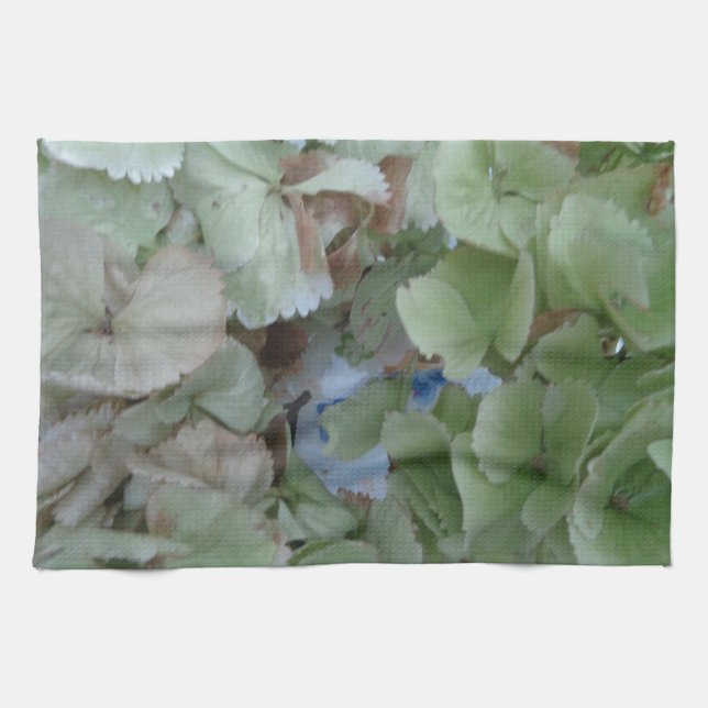 Hydrangea löv kökshandduk (Horisontell)