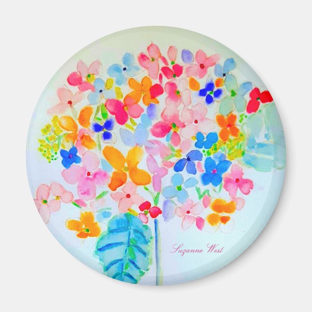 Hydrangea magnet av Ariella & Lily Dedesign (Framsidan)