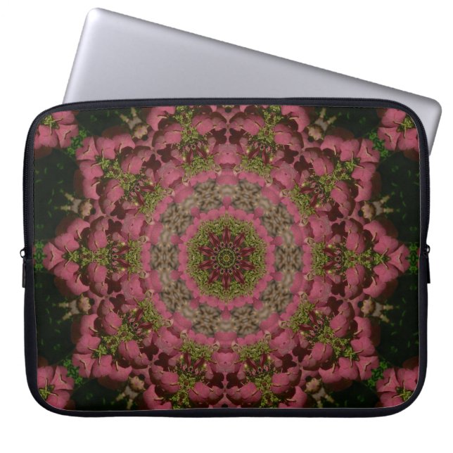 Hydrangea Mandala Mauve Laptop Fodral (Framsidan)
