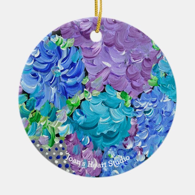 Hydrangea Mania-ornament Julgransprydnad Keramik (Framsidan)