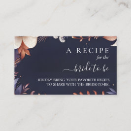 Hydrangea Metallic Pure Navy Blue Möhippa Tilläggskort