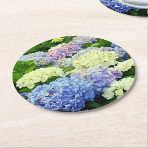 Hydrangea Mix-PAPPRA PARTY UNDERLÄGG Papper Rund