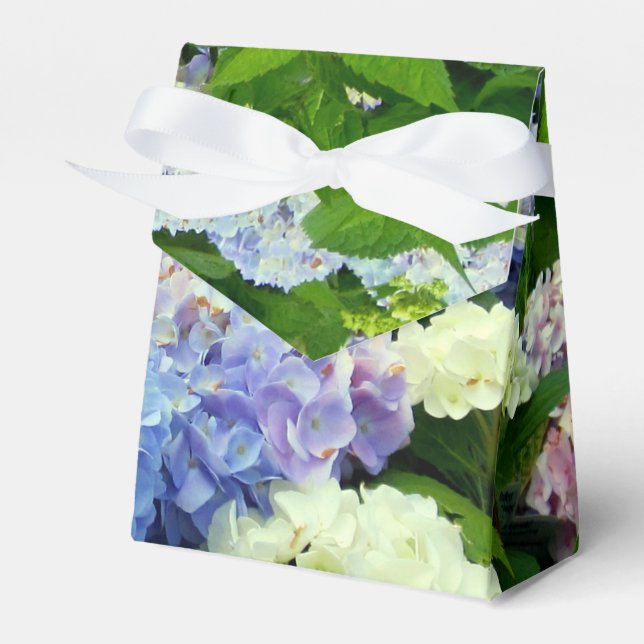 Hydrangea Mix PARTY FAVOR BOX, tält stil Presentaskar (Framsidan Sidan)