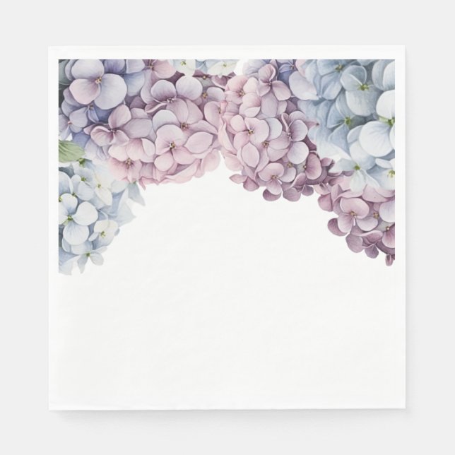 Hydrangea Möhippa Napkin Pappersservett (Framsidan)