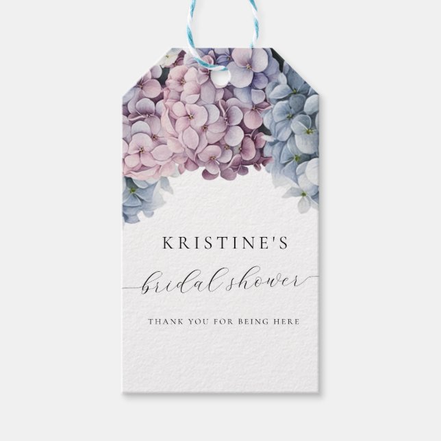 Hydrangea Möhippa Tack Märkre Presentetikett (Framsidan)