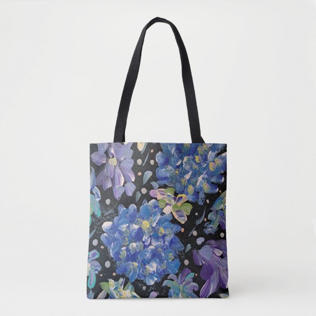 Hydrangea Natt Totebag Tygkasse (Framsida)