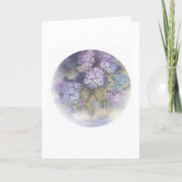 Hydrangea Note Card | Soft Floral Blank Card Kort