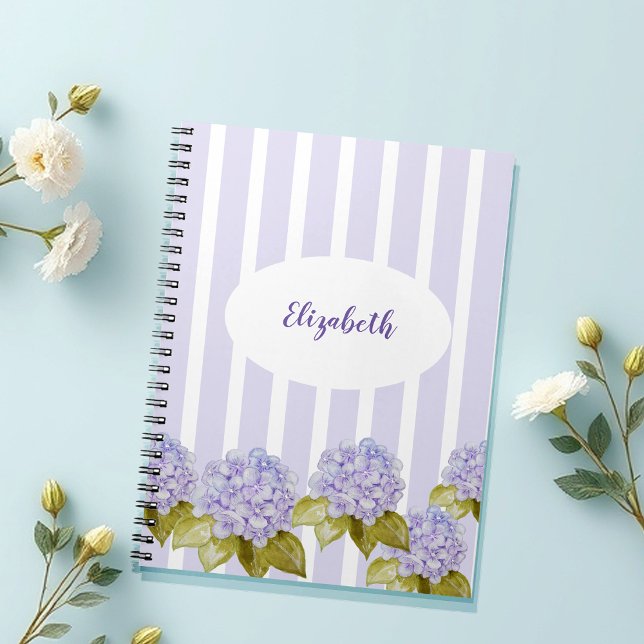 Hydrangea Nyanser Av Violett Blå Anteckningsbok (Skapare uppladdad)