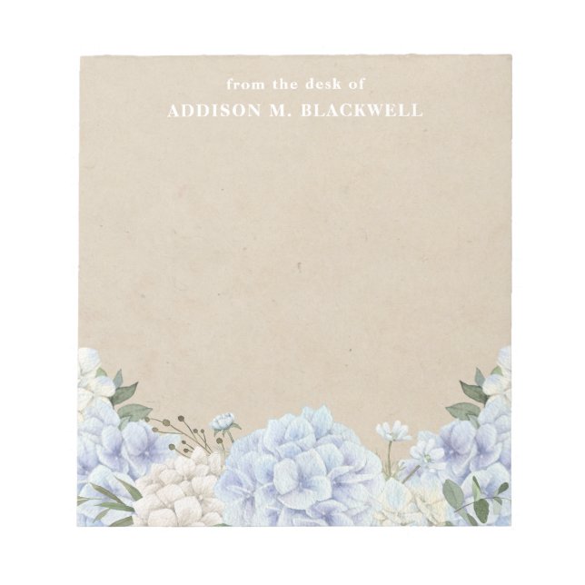 Hydrangea på avfallet från avfallet anteckningsblock (Framsida)