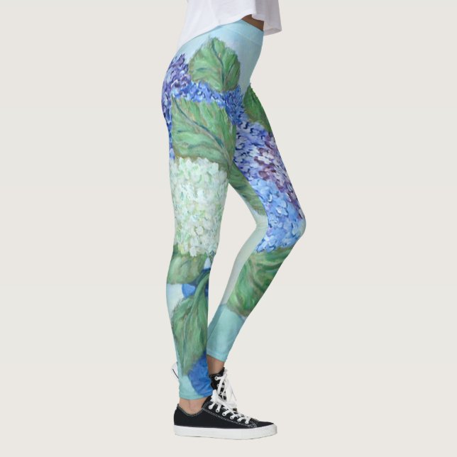 Hydrangea Painting Leggings (Höger)
