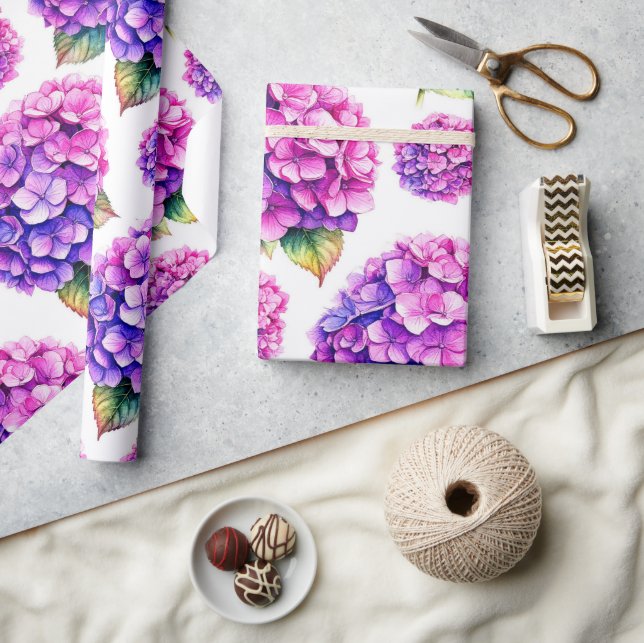 Hydrangea Presentpapper (Hantverk)