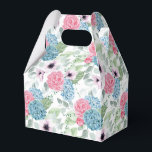 Hydrangea Print Party Trebox Presentaskar<br><div class="desc">Parti-favärderrutan visas med en hydroangea-blommigt utskrift. Anpassa det här objektet eller köp som det är. Tips! Lägg till dina underbara behandlingar och lägg till lite festligt band.</div>