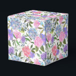 Hydrangea Print Party Trebox Presentaskar<br><div class="desc">Parti-favärderrutan visas med en hydroangea-blommigt utskrift. Anpassa det här objektet eller köp som det är. Tips! Lägg till dina underbara behandlingar och lägg till lite festligt band.</div>