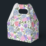 Hydrangea Print Party Trebox Presentaskar<br><div class="desc">Parti-favärderrutan visas med en hydroangea-blommigt utskrift. Anpassa det här objektet eller köp som det är. Tips! Lägg till dina underbara behandlingar och lägg till lite festligt band.</div>