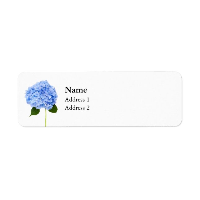 Hydrangea Returadress Etikett (Framsidan)