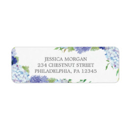 Hydrangea Return Address Label Bröllop Returadress Etikett