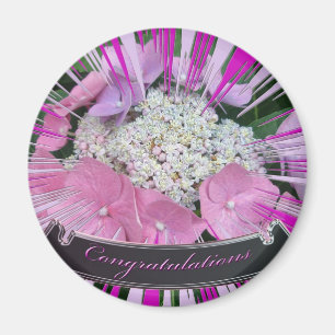 Hydrangea Rosa & Blue Grattiss Magnet