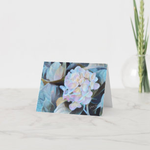 Hydrangea skriver ut tomma anteckningskort
