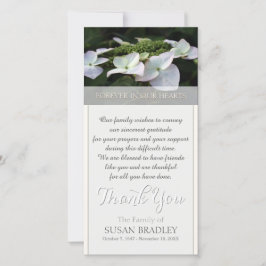 Hydrangea Sympathy Tack-fotokort Tack Kort