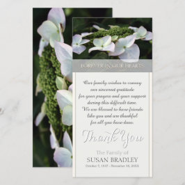 Hydrangea Sympathy Tack-fotokort Tack Kort