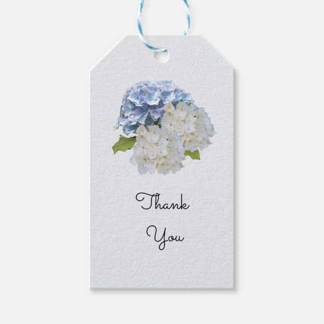 Hydrangea Tacksamtgåva-etiketter Presentetikett (Framsidan)