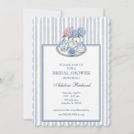 Hydrangea Te-fest Bröllopsdusch Inbjudningar